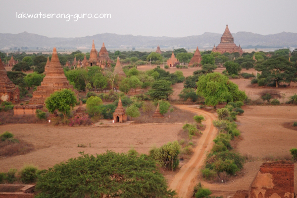The temples of Bagan at sunrise